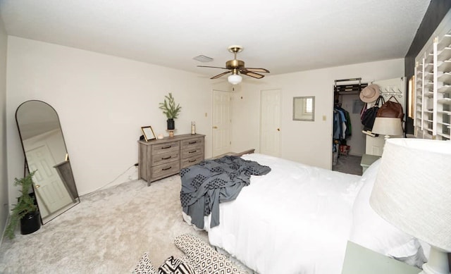 2718 Central Ave, Big Spring, TX 79720 - bedroom with carpet floors and ceiling fan
