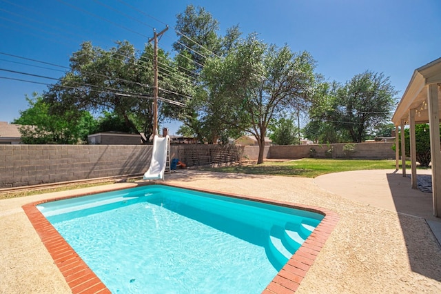 2601 Dengar Ave W, Midland, TX 79705 - view of pool featuring a patio and a fenced backyard