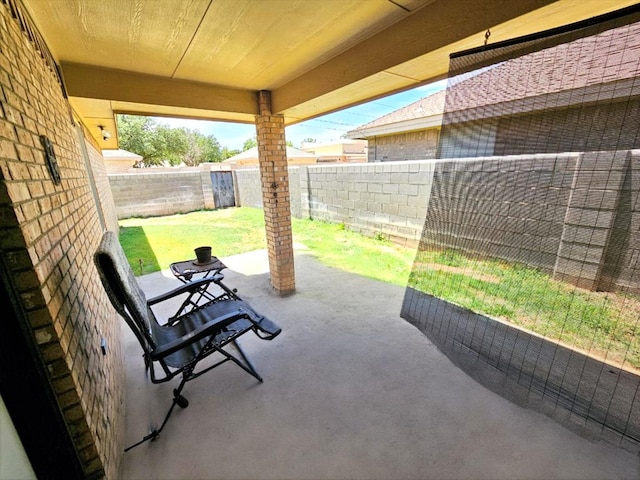 916-B Bronstad Dr, Andrews, TX 79714 - fenced backyard with a patio area