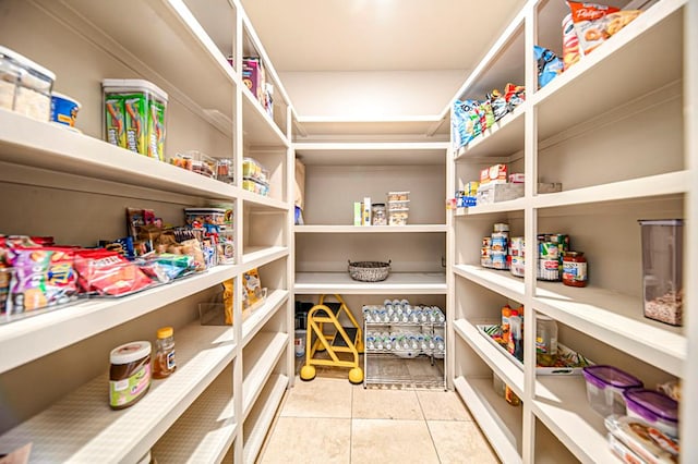 view of pantry