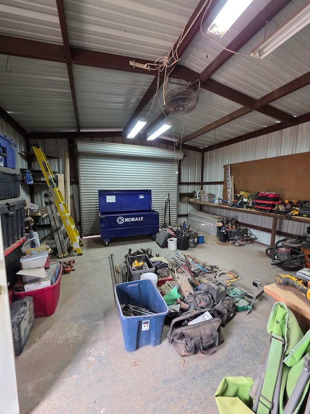 4732 Harvard Ave, Midland, TX 79703 - garage featuring metal wall