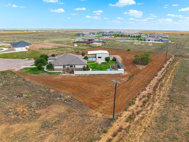 bird's eye view featuring a rural view