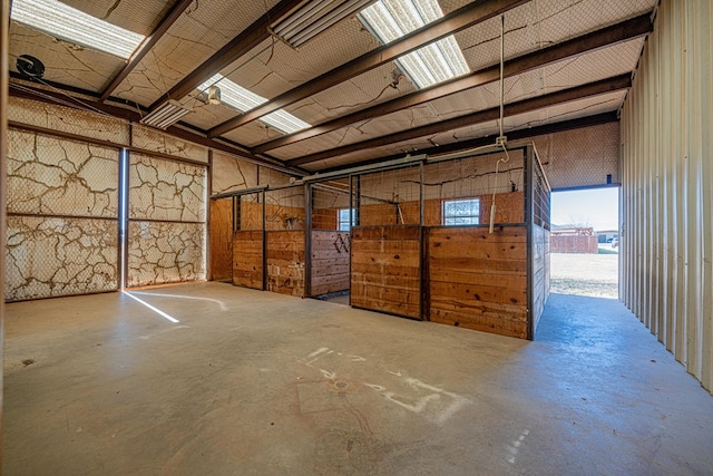 view of horse barn