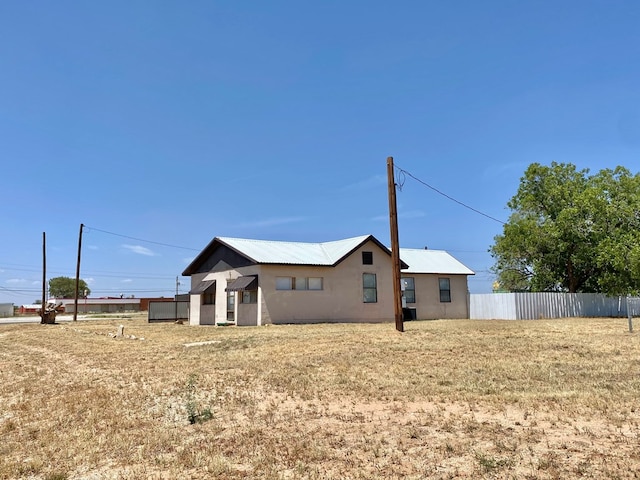 view of rear view of property