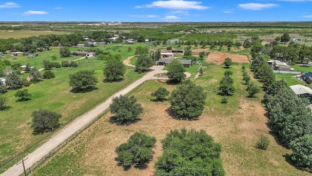 drone / aerial view featuring a rural view