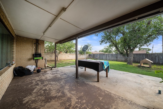 704 Birdwell Ln, Big Spring, TX 79720 - fenced backyard featuring a patio