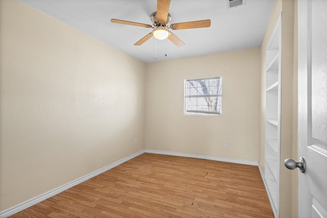 15103 E County Rd 106, Midland, TX 79706 - spare room with light wood-style floors and a ceiling fan