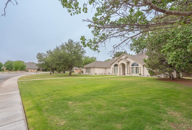 4508 Island Dr, Midland, TX 79707 - view of front of home with a front yard