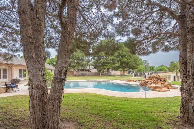 4508 Island Dr, Midland, TX 79707 - view of swimming pool with a patio area
