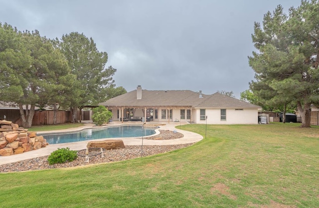 4508 Island Dr, Midland, TX 79707 - view of pool featuring a patio