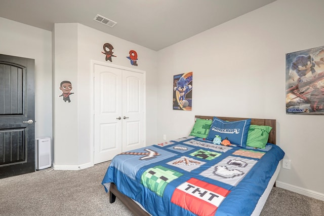 9 Senita Ct, Odessa, TX 79765 - carpeted bedroom with baseboards and a closet