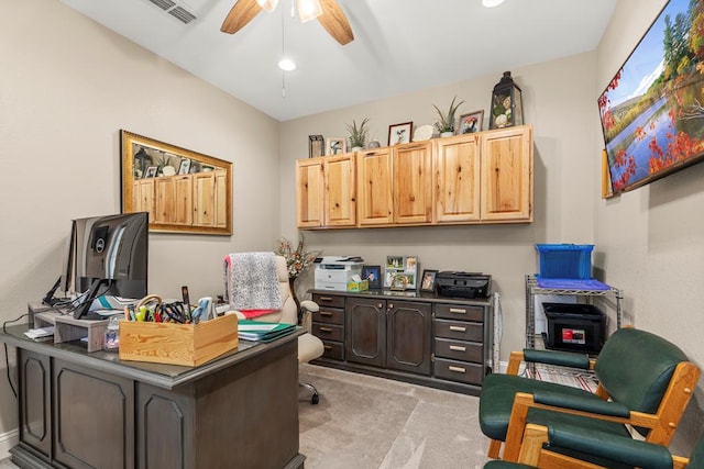 4000 Baybrook Dr, Midland, TX 79707 - office with ceiling fan and carpet flooring