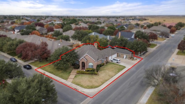 4000 Baybrook Dr, Midland, TX 79707 - view from above of property featuring property boundaries highlighted