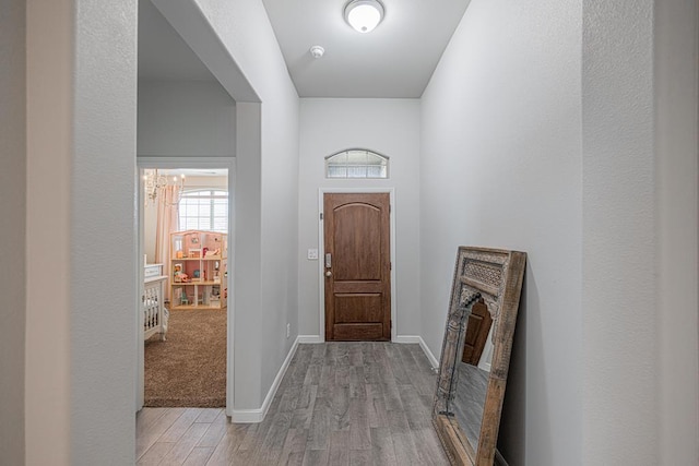 7009 Mcpherson Ln, Midland, TX 79706 - entrance foyer with wood finished floors and baseboards