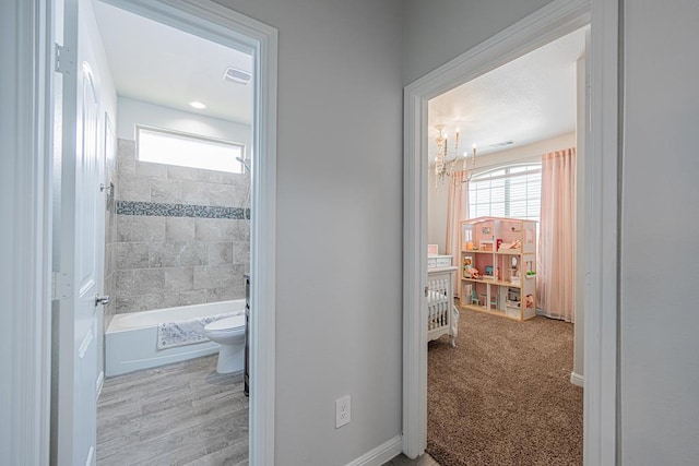 7009 Mcpherson Ln, Midland, TX 79706 - hallway with healthy amount of natural light