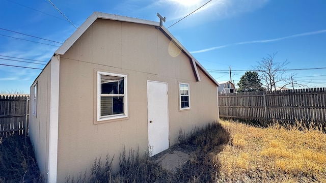 view of side of property