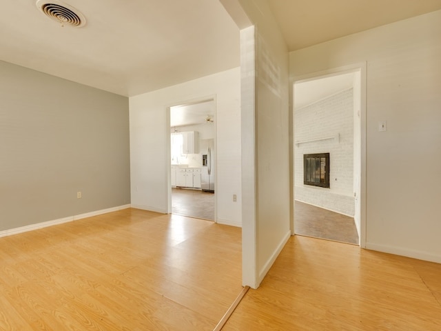 interior space featuring light wood-type flooring