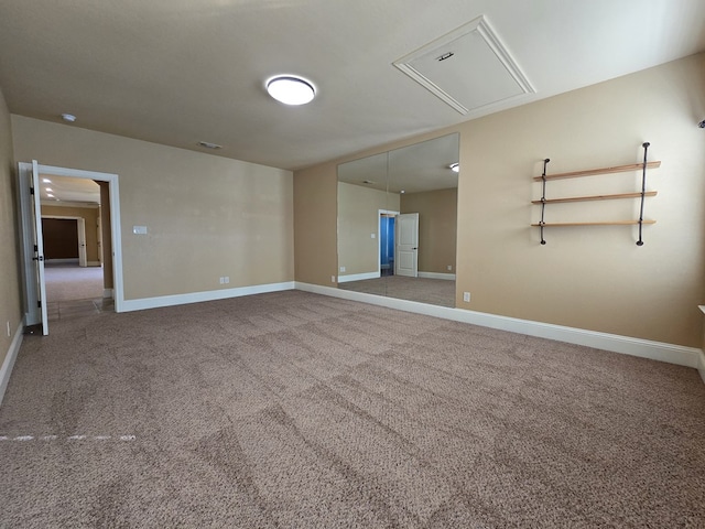 view of carpeted empty room