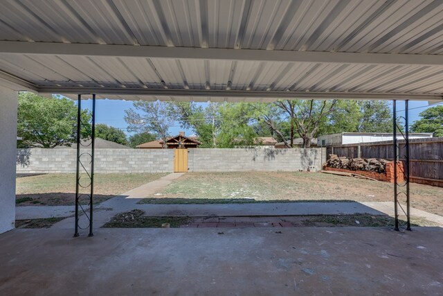view of patio / terrace with a fenced backyard