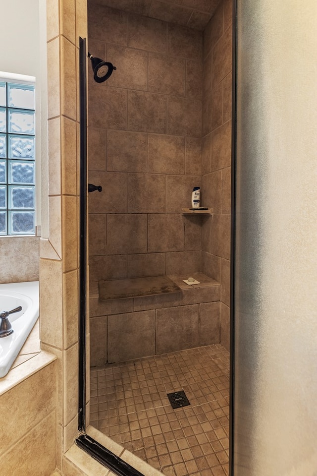 4906 Crista Ln, Midland, TX 79707 - bathroom with a shower stall and a garden tub