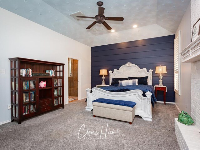 4300 Tumbleweed Trl, Midland, TX 79707 - carpeted bedroom with a ceiling fan