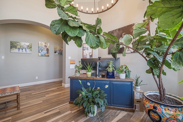 room details with wood-type flooring