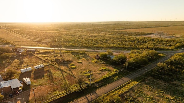 aerial view featuring a rural view