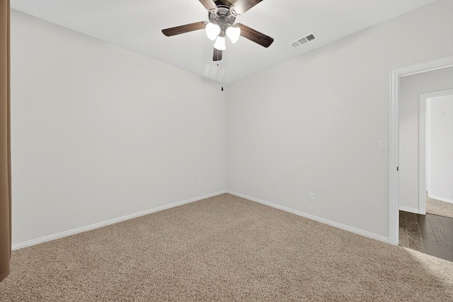 5001 Shadybrook Rd, Midland, TX 79705 - carpeted empty room with baseboards and ceiling fan