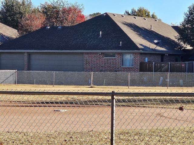 view of home's exterior with a garage