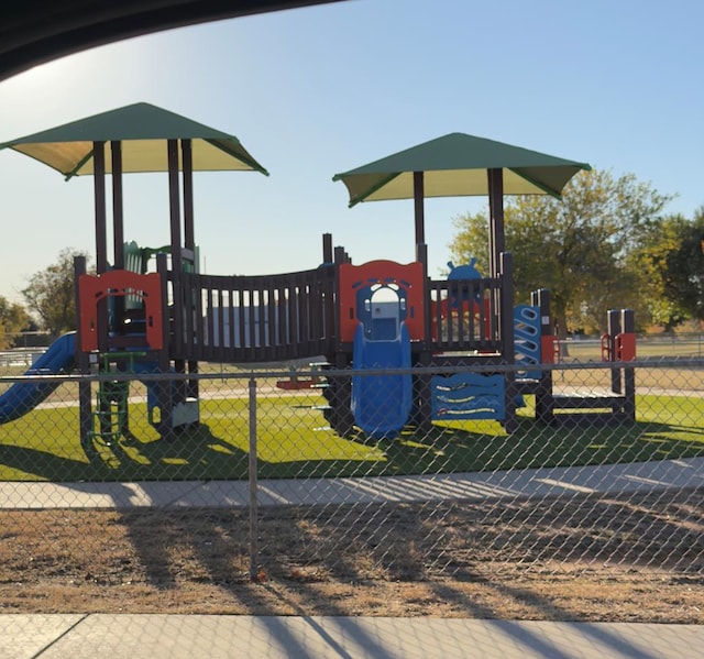 view of jungle gym