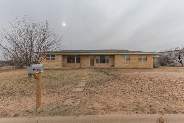 view of ranch-style house