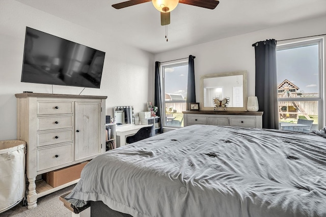 4107 Connally St, Big Spring, TX 79720 - bedroom with ceiling fan