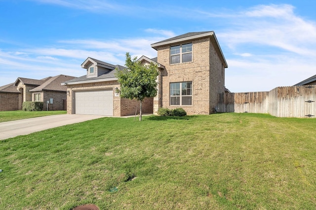 4107 Connally St, Big Spring, TX 79720 - traditional-style home featuring brick siding, concrete driveway, and a garage