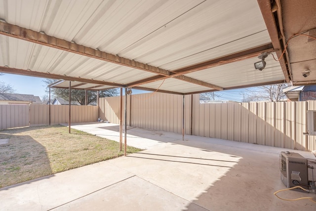 view of patio / terrace with a fenced backyard