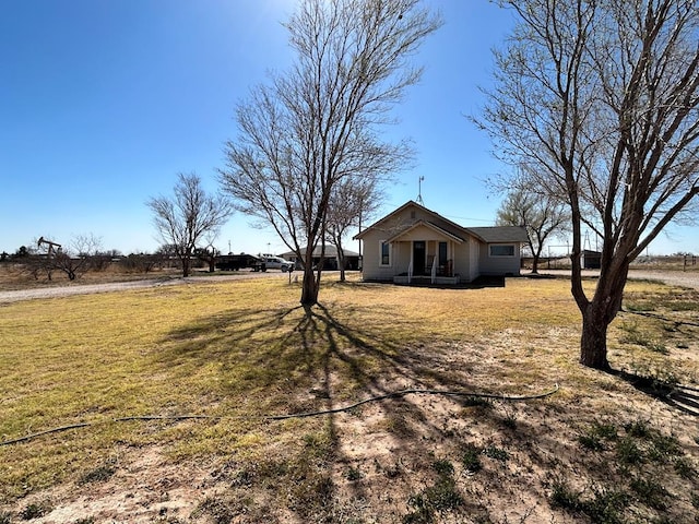 view of yard featuring a porch