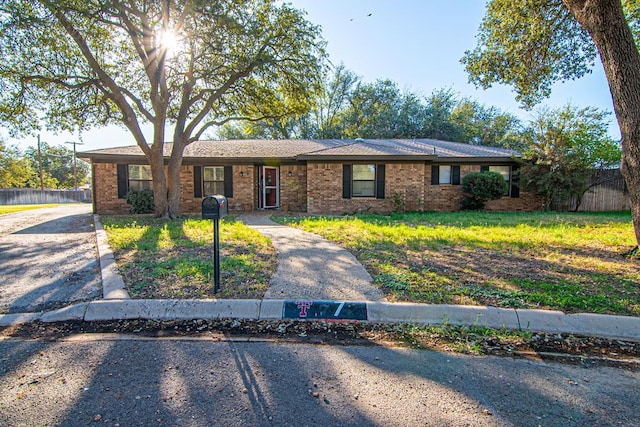 view of ranch-style house