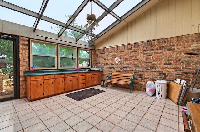 3013 Whittle Way, Midland, TX 79707 - sunroom / solarium with a skylight and lofted ceiling