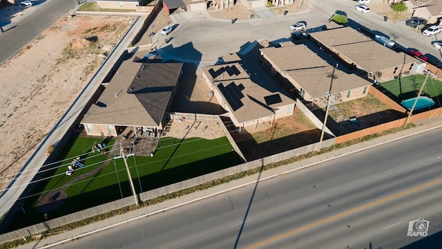 aerial view featuring a residential view
