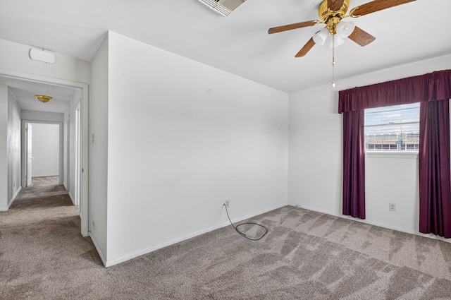 4709 Shadylane Dr, Midland, TX 79703 - carpeted empty room with ceiling fan and baseboards