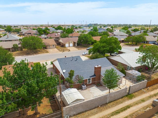 aerial perspective of suburban area