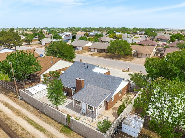 aerial perspective of suburban area