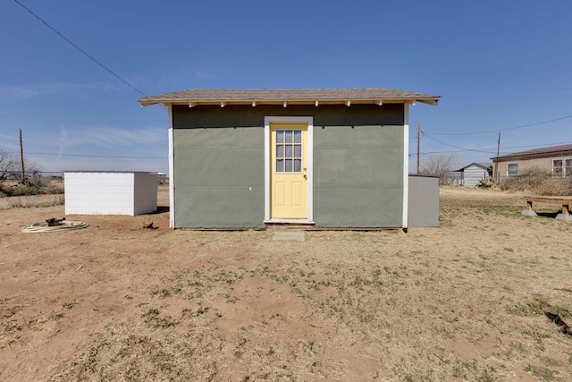 view of outdoor structure