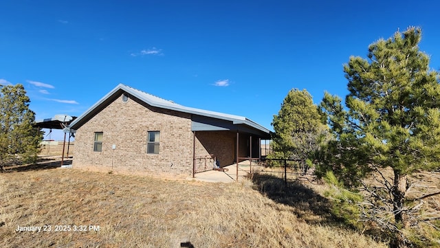 view of side of property