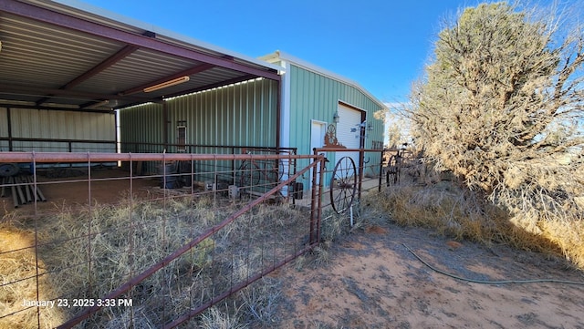 view of stable