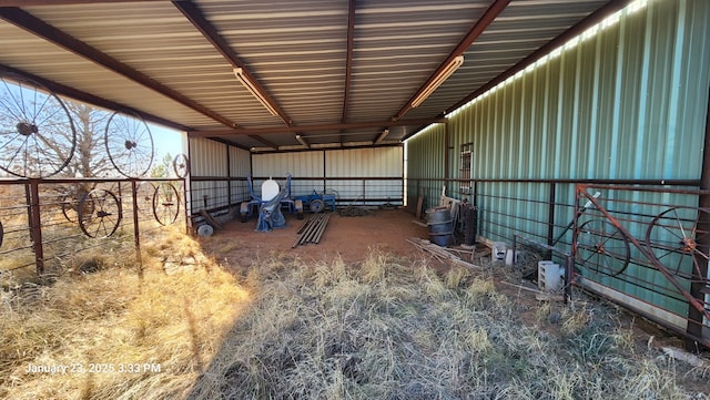 view of stable