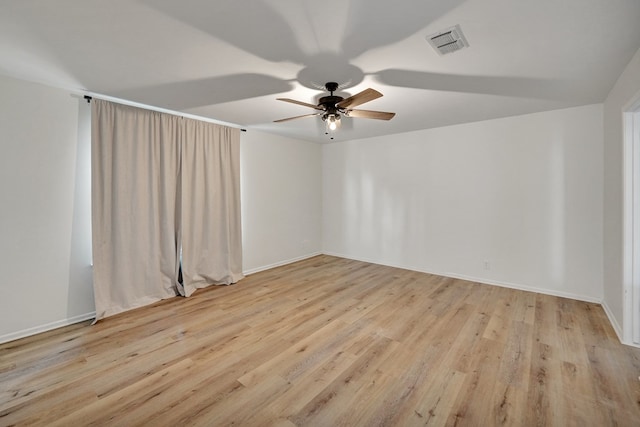 2408 Goddard Ct, Midland, TX 79705 - spare room with ceiling fan and wood finished floors