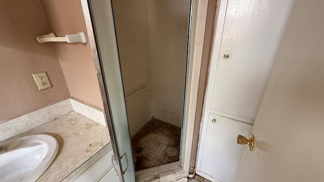 3603 Sinclair Ave, Midland, TX 79707 - bathroom featuring a stall shower and vanity