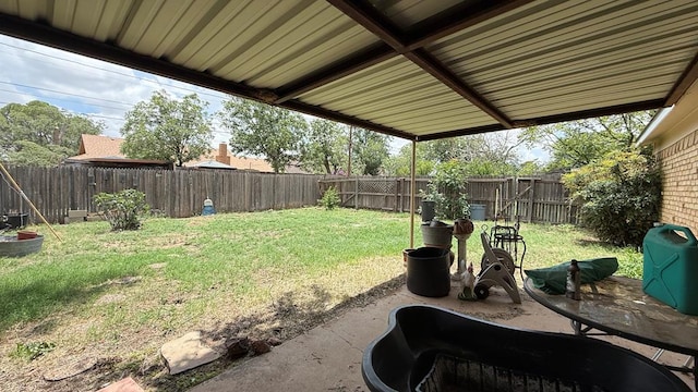 3603 Sinclair Ave, Midland, TX 79707 - fenced backyard featuring a patio