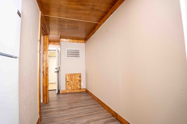 2950 Ranch Road 33, Big Spring, TX 79720 - corridor with wood finished floors and wood ceiling