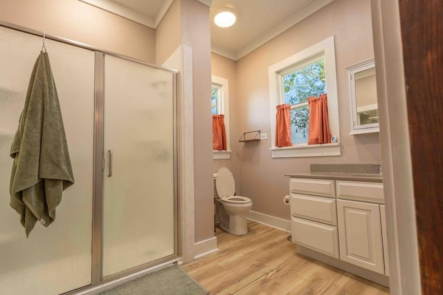 2950 Ranch Road 33, Big Spring, TX 79720 - bathroom featuring a shower stall, vanity, and wood finished floors